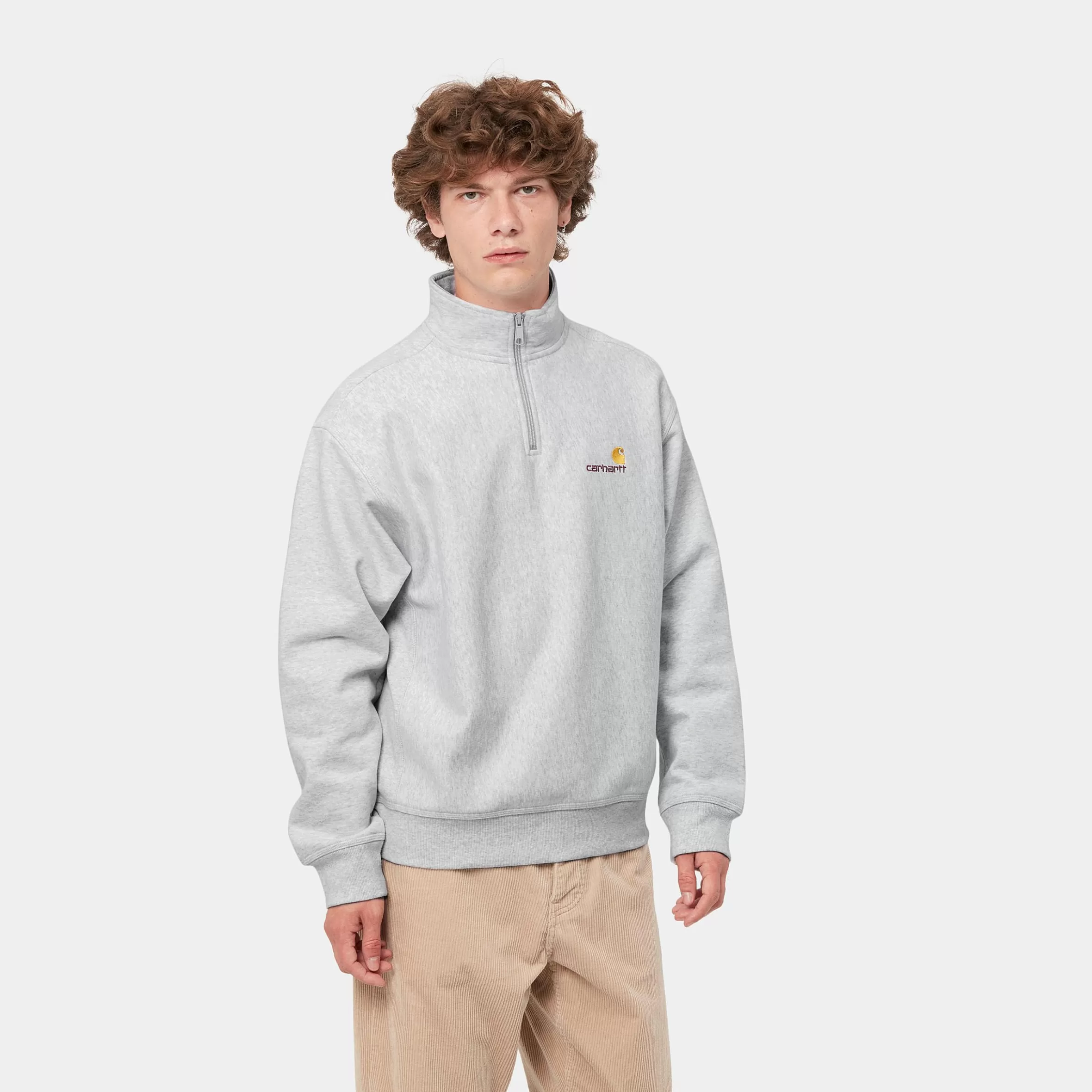 Carhartt WIP Half Zip American Script Sweatshirt