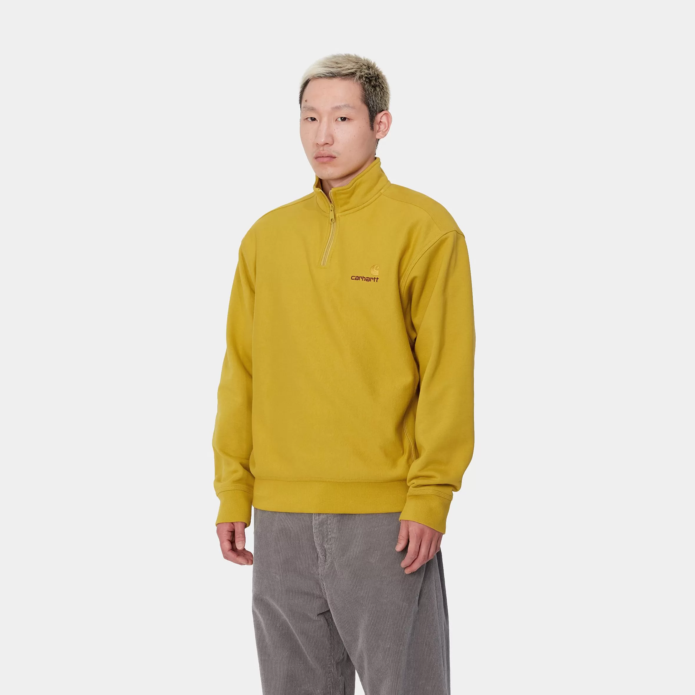 Carhartt WIP Half Zip American Script Sweatshirt