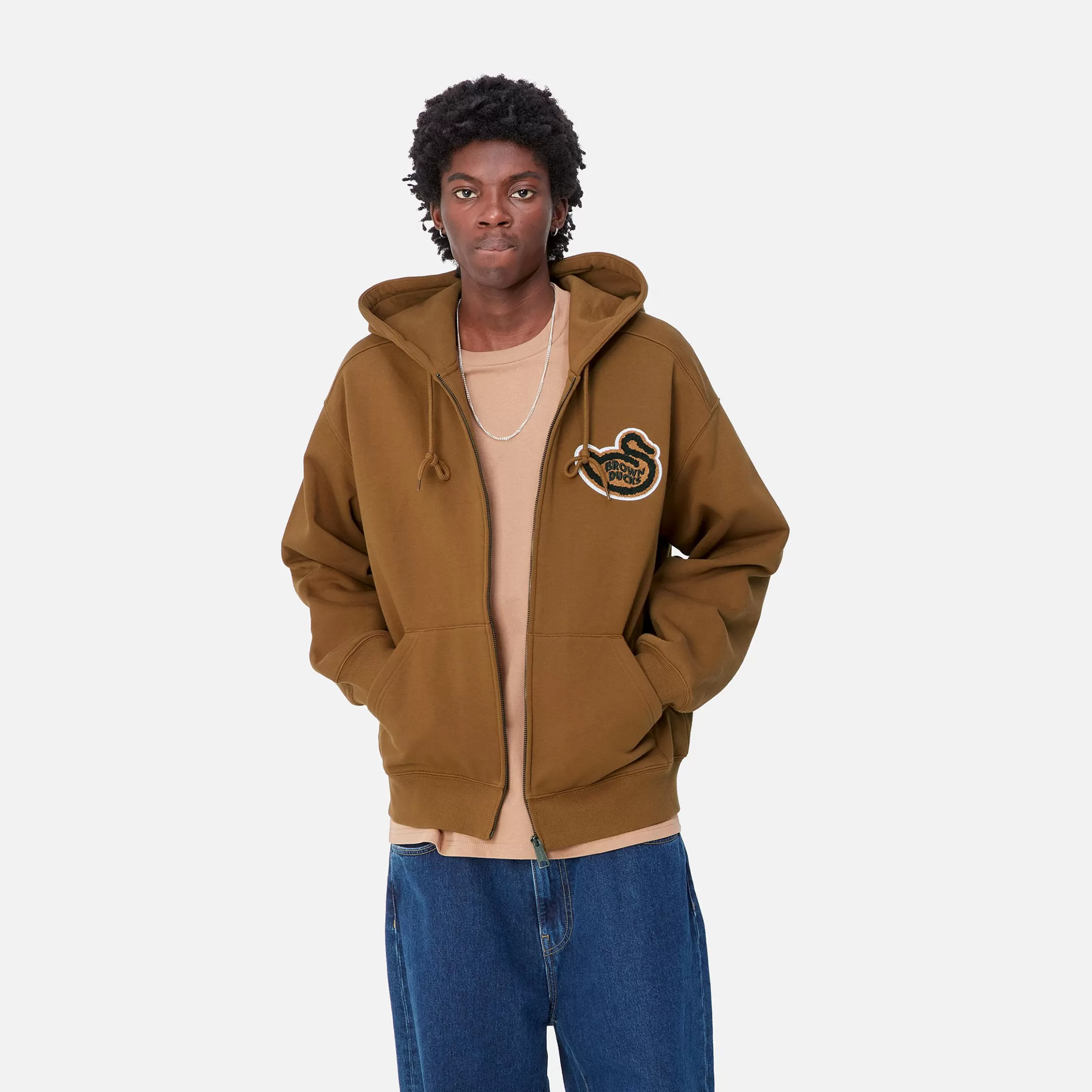 Carhartt WIP Hooded Brown Ducks Jacket