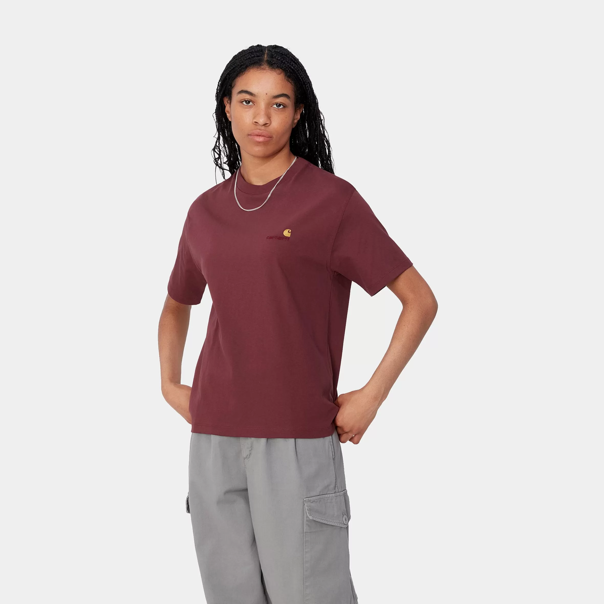 Women Carhartt WIP W' S/S American Script T-Shirt
