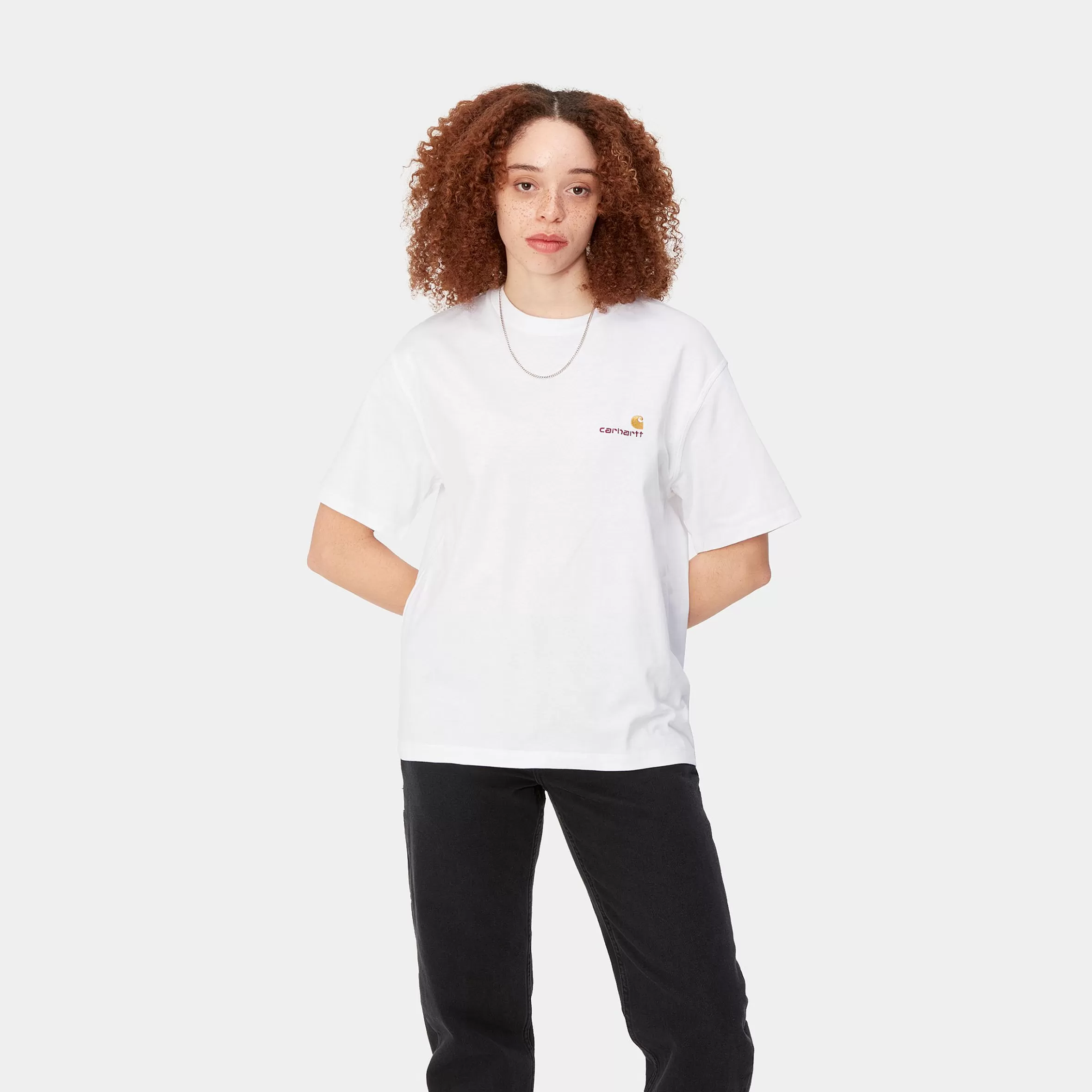 Women Carhartt WIP W' S/S American Script T-Shirt