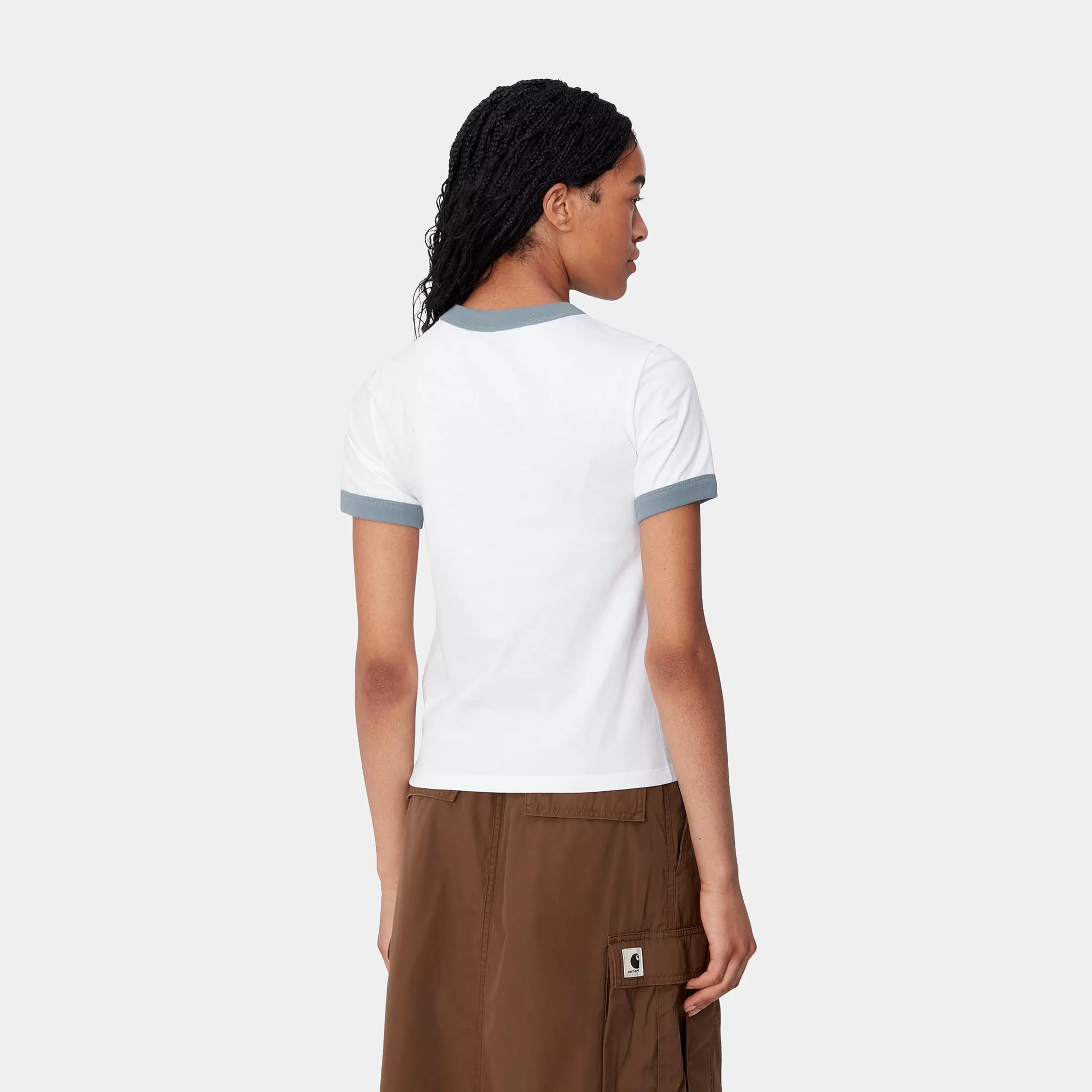 Women Carhartt WIP W' S/S Brown Ducks Ringer T-S