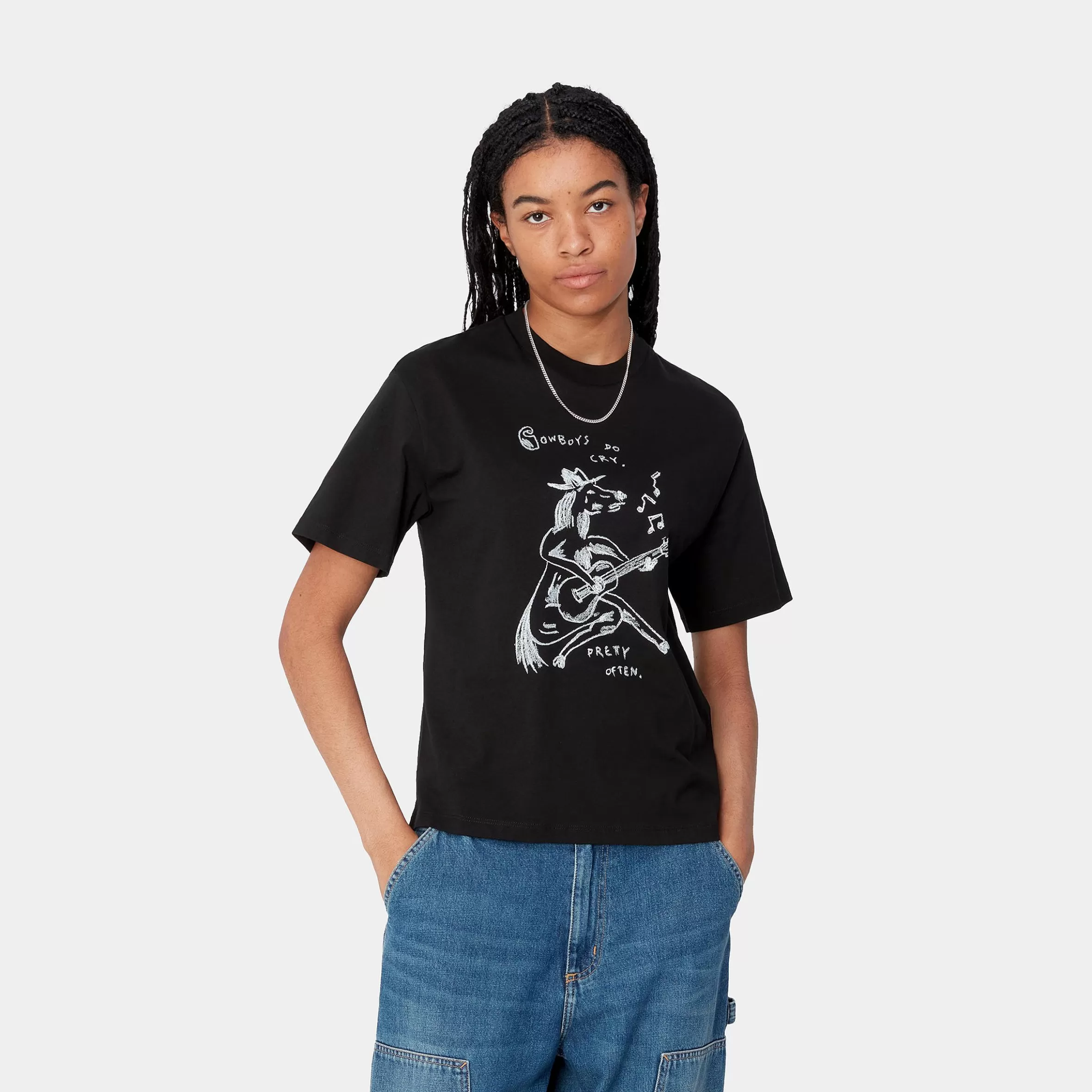 Women Carhartt WIP W' S/S Pepe Sad Cowboy T-Shirt